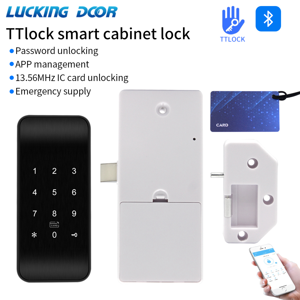 Furniture Hardware Latch - TTLOCK 13.56Mhz Fingerprint Drawer Lock Furniture