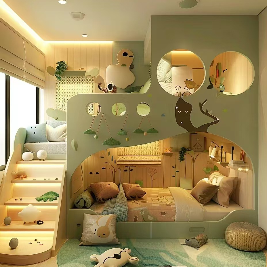 Furniture Hardware Lowes - Solid Wood Children's Bed High And