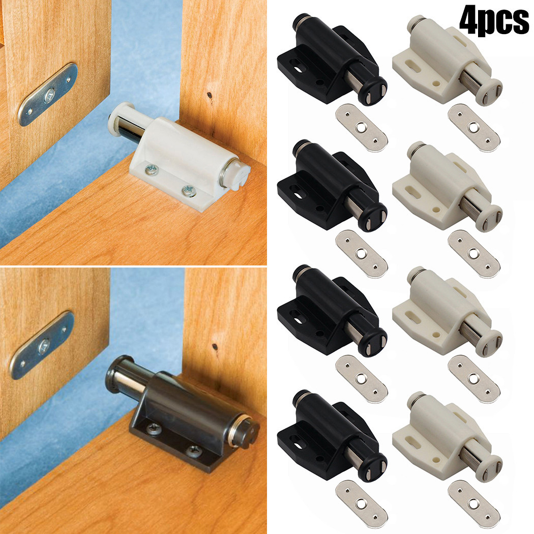 Furniture Hardware Latch - 4pcs/pack Magnet Cabinet Door Catches Touch-Hidden