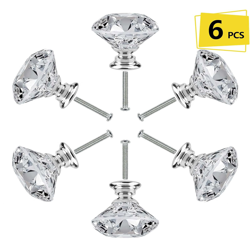 Furniture Hardware Latch - 6Pcs Cabinet Knob with Screws 30mm