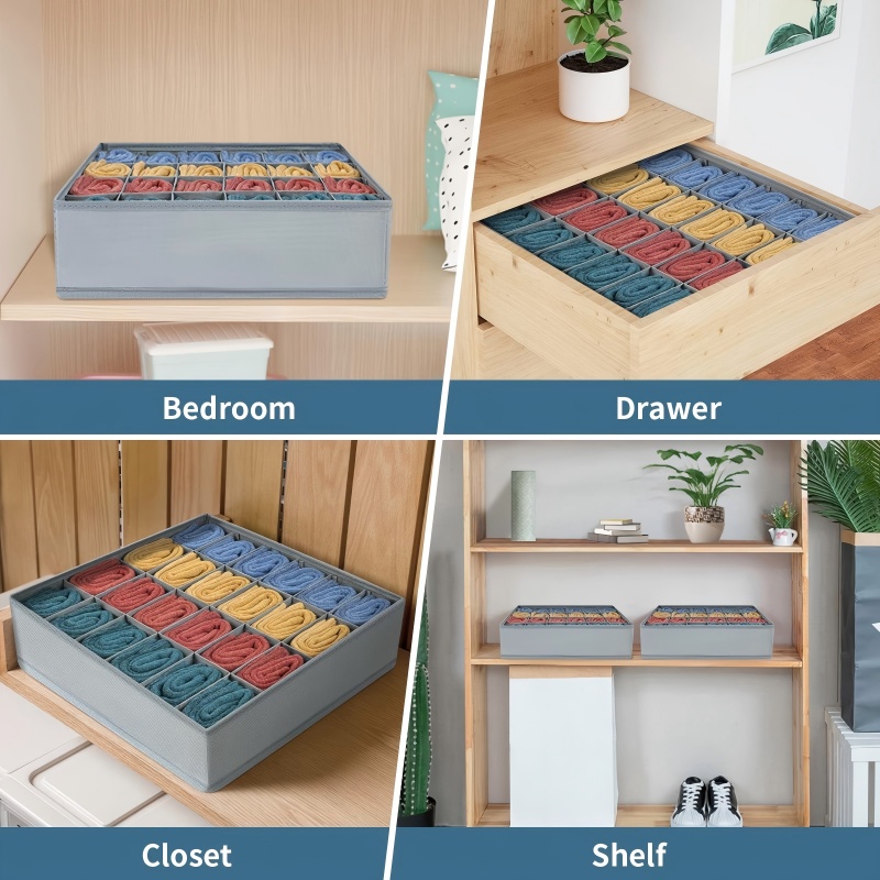 24 Grid Foldable Storage Organ - огляд і ціна Drawer Organizer Peg