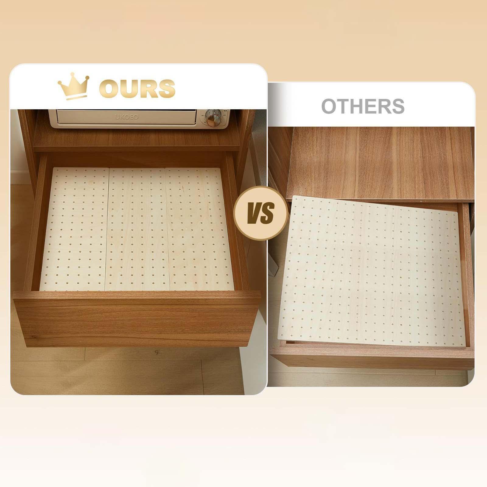 Wood Color Pegboard Drawer Ins - огляд і ціна Drawer Organizer Peg