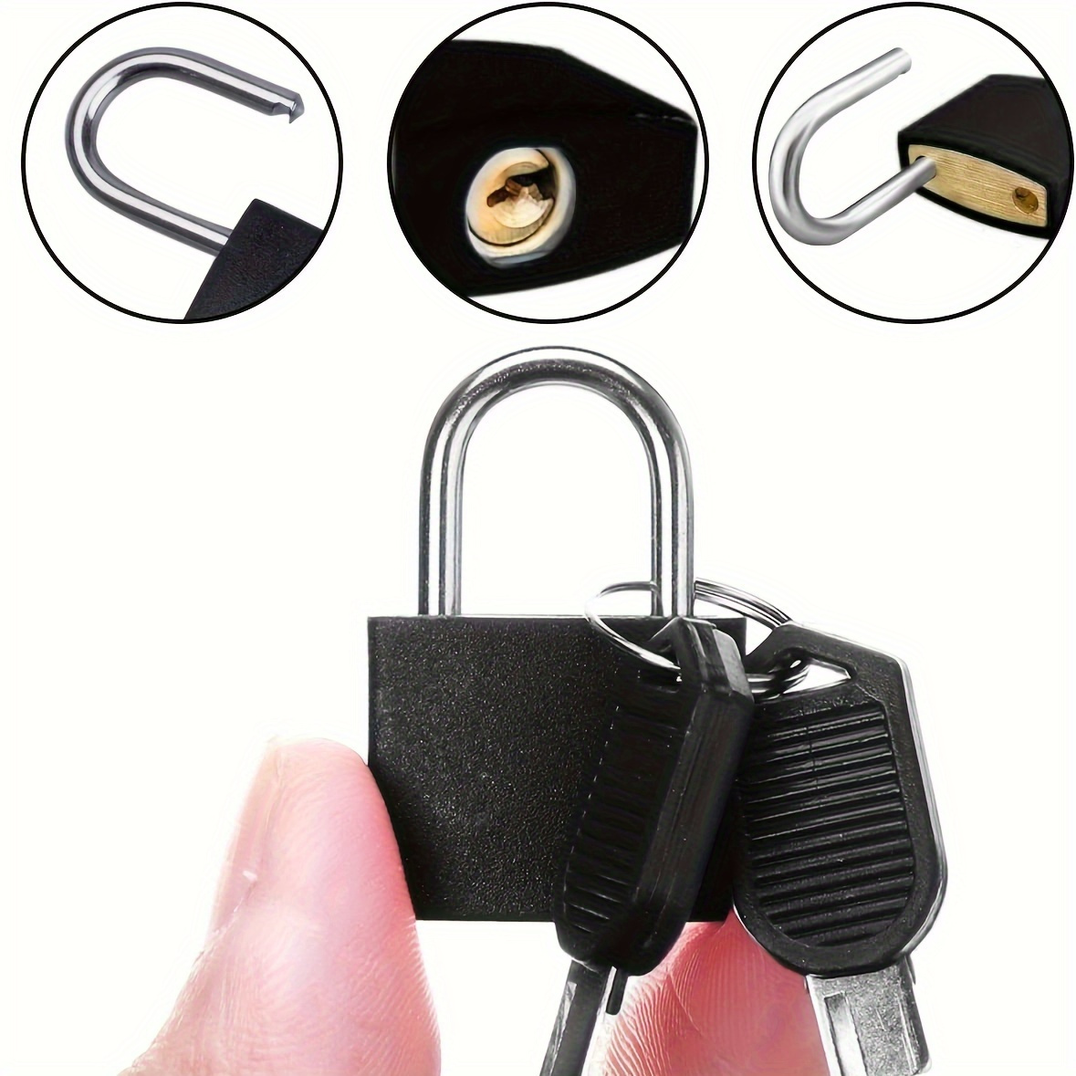 3/6Pcs Mini Colorful Padlock w - огляд і ціна Cabinet Lock Key