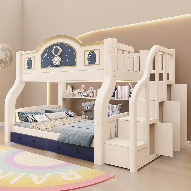 Solid wood two-layer bed Mothe - огляд і ціна Furniture Hardware Lowes