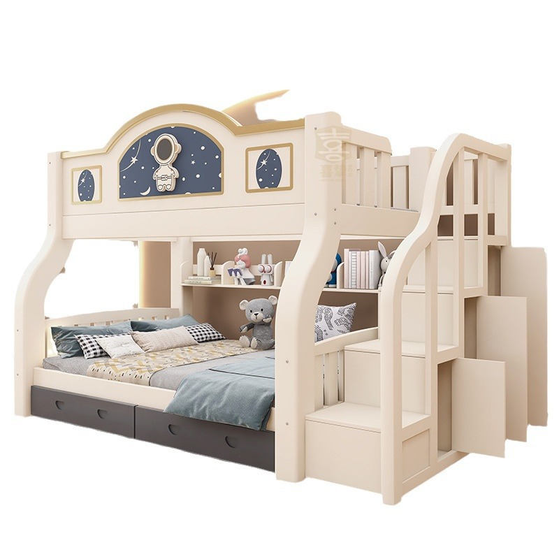 Solid wood two-layer bed Mothe - огляд і ціна Furniture Hardware Lowes