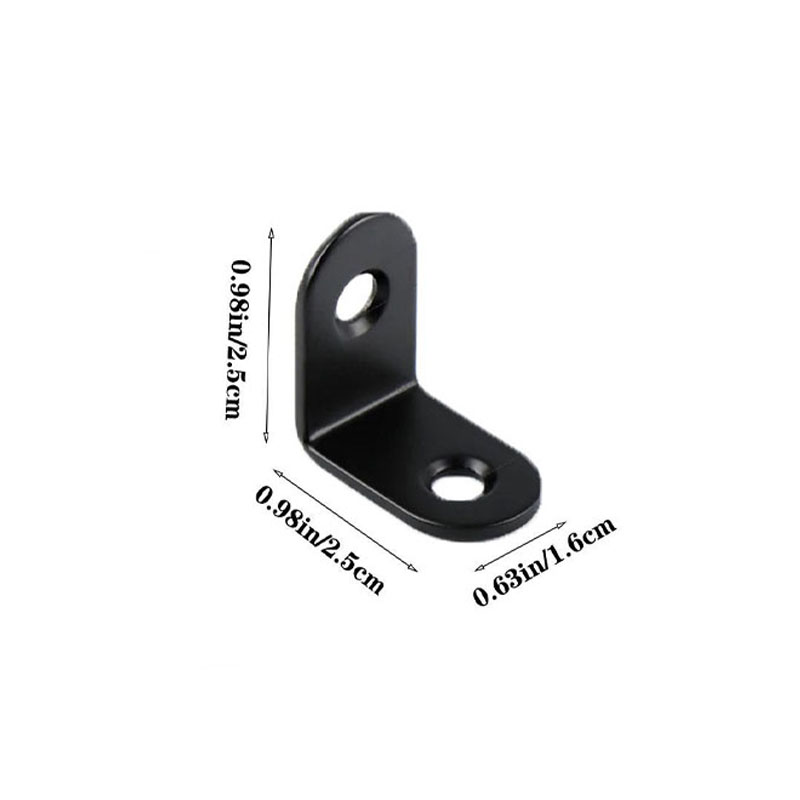 12pcs black metal right angle  - огляд і ціна Used Furniture Hardware