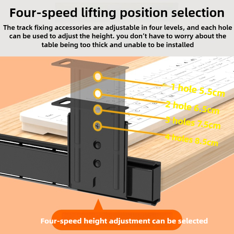 Under Desk Keyboard Tray Slide - огляд і ціна Drawer Organizer Peg