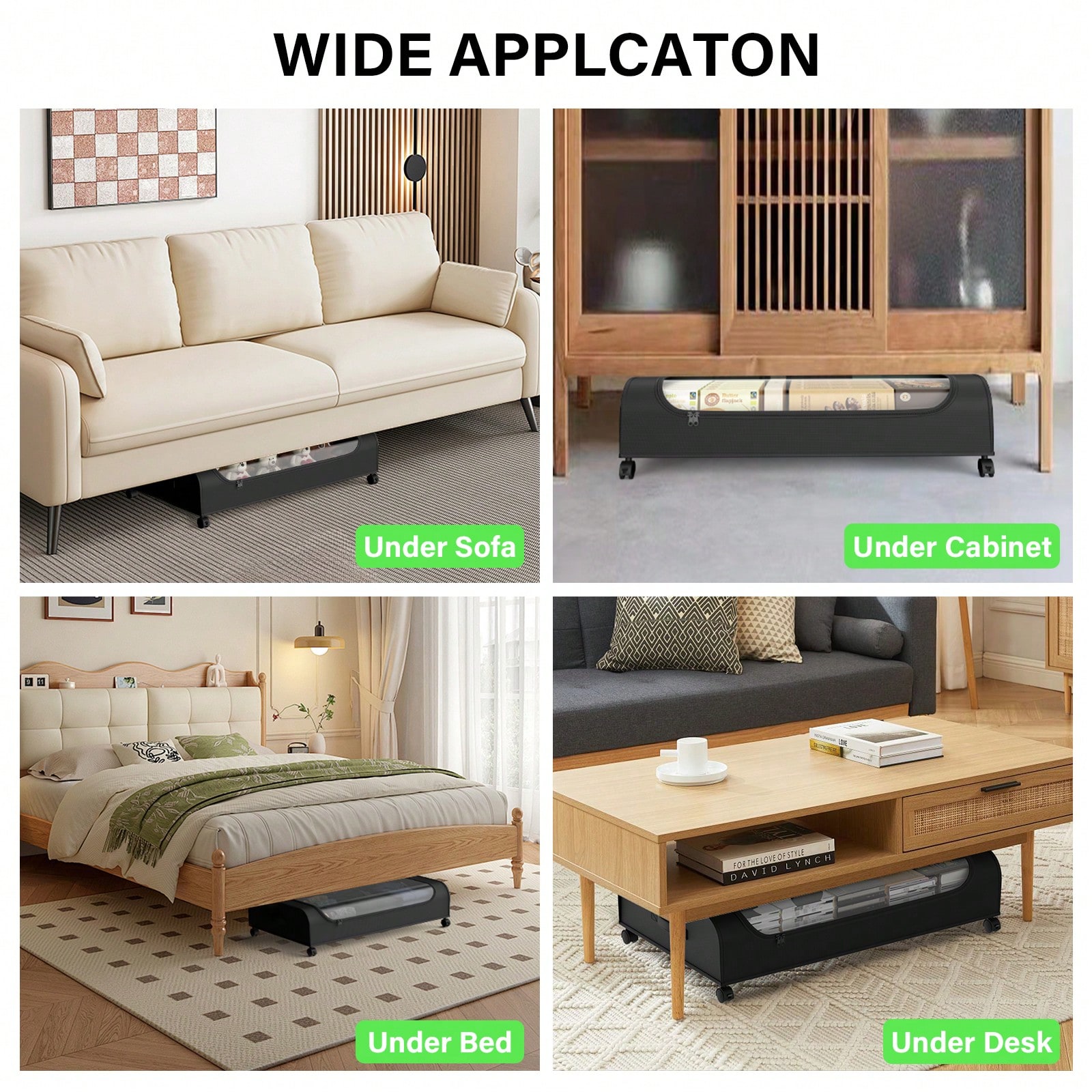 Underbed Storage Organizer Wit - огляд і ціна Furniture Hardware For Bed