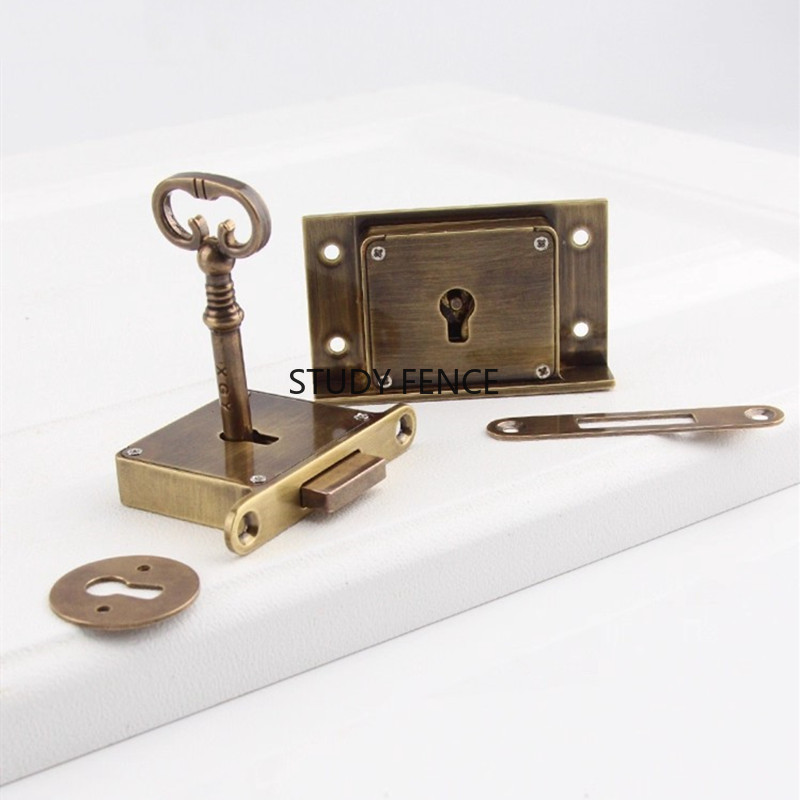 1PC Antique Metal Drawer Lock  - огляд і ціна Cabinet Lock Key